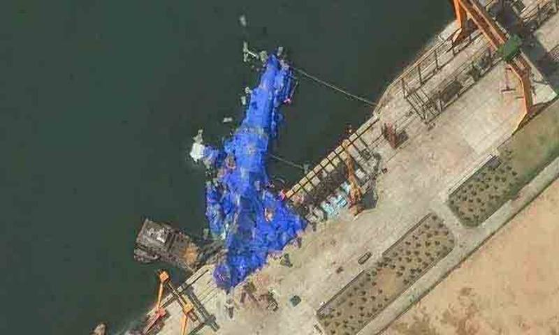Accident during launch of warship in North Korea