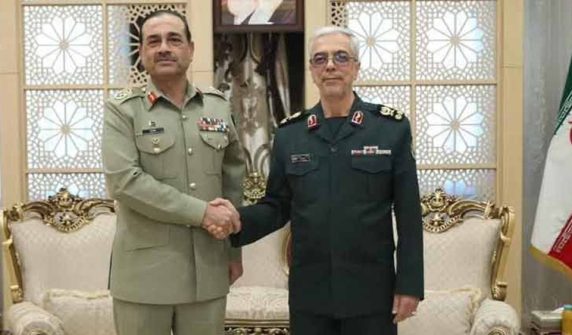 Field Marshal Asim Munir meets Iranian Chief of General Staff
