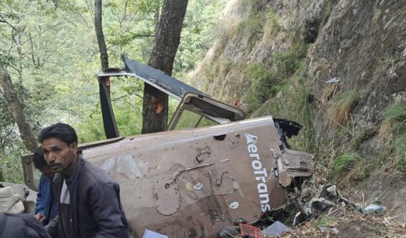 Helicopter crashes