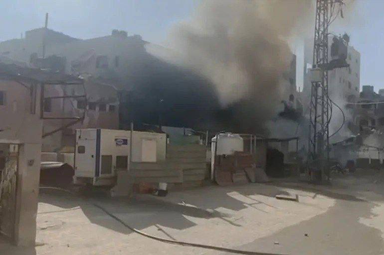 Israeli occupation army's Al-Awda Hospital