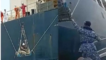 Pakistan Navy rescues injured Indian crew at sea