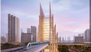 highest metro station has been laid in Dubai