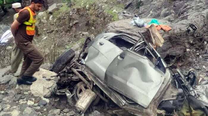 7 people died when a vehicle fell into a ditch