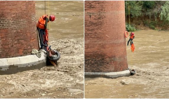 A shepherd was caught in a flash flood in Attock