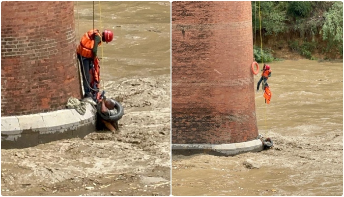 A shepherd was caught in a flash flood in Attock