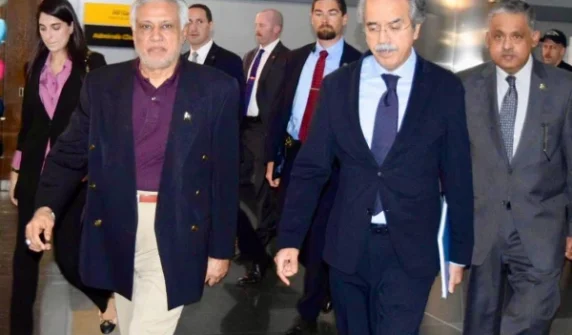 Deputy Prime Minister Ishaq Dar arrives in Washington
