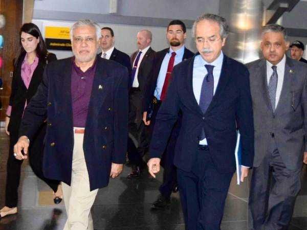 Deputy Prime Minister Ishaq Dar arrives in Washington