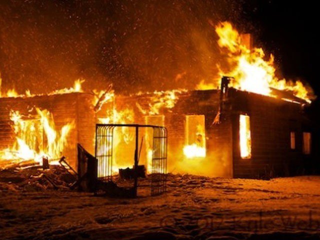 Fire in a warehouse in Shershah