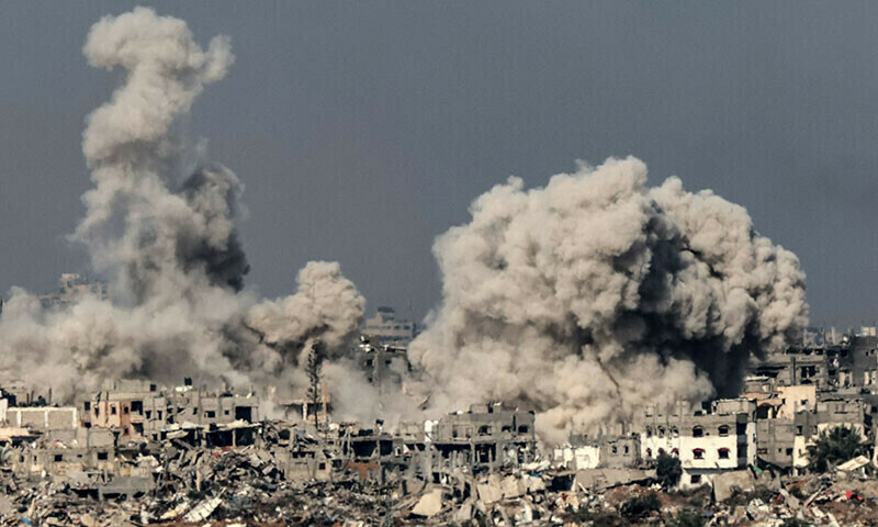 Israeli army bombardment in Gaza