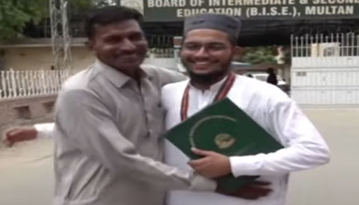 Rickshaw driver's son excels in Multan matriculation board exam
