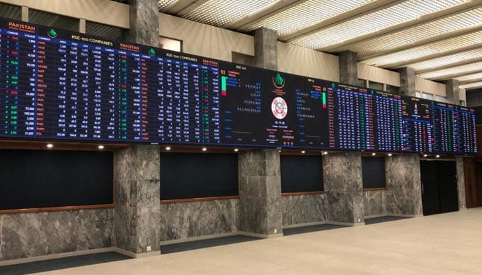 breaking day on the Pakistan Stock Exchange