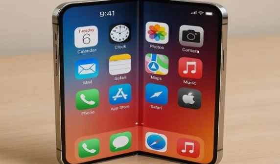 iPhone's foldable device has leaked