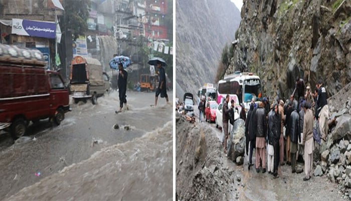 roads closed due to rain