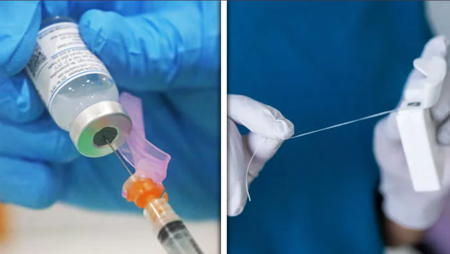 A method of administering vaccines without a needle is now possible
