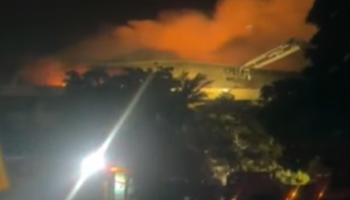 Another factory catches fire in Landhi Export Processing Zone