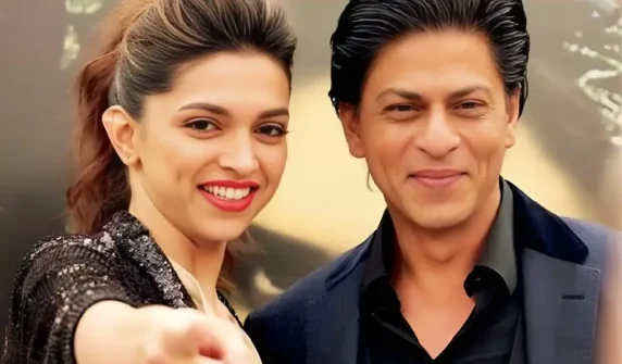 Bollywood superstars Shah Rukh Khan and Deepika Padukone