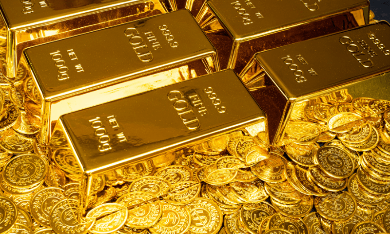 Gold prices fell for the second consecutive day