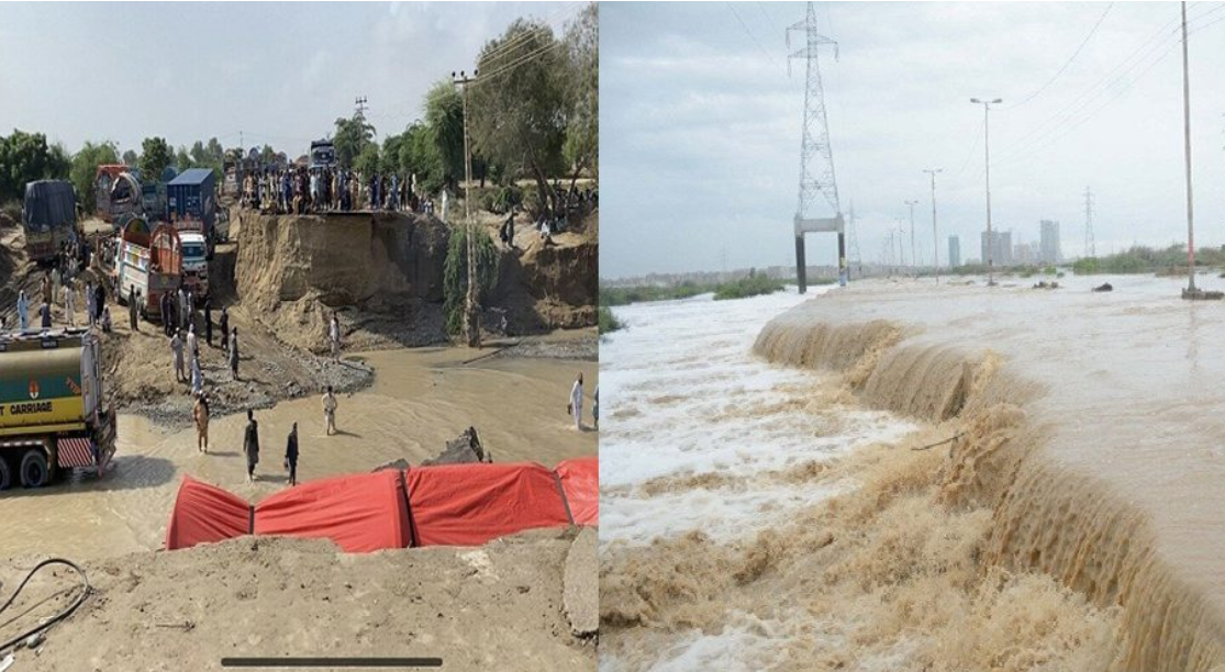 Heavy rain in Kachhi district, Quetta-Sibi highway closed