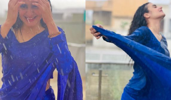 Hira Mani gets wet in the rain and becomes the target of criticism from fans