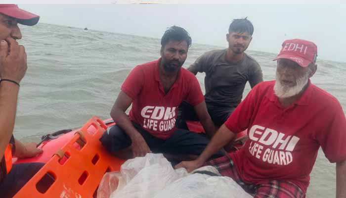 Karachi Body of man who jumped into two rivers recovered