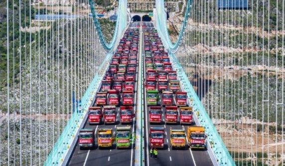 Load test on the world's highest bridge successfully completed