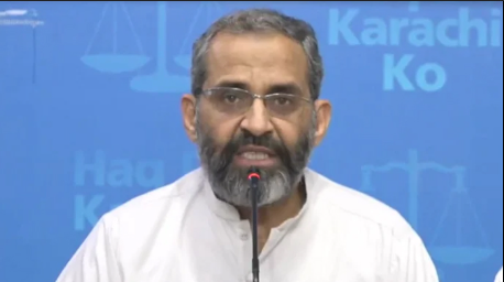 MQM ministers are enjoying themselves, they have destroyed Karachi, Muneem Zafar