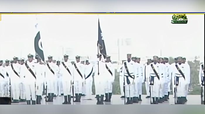 Majestic changing of guards ceremonies at Quaid-e-Azam and Iqbal's mausoleums on Independence Day