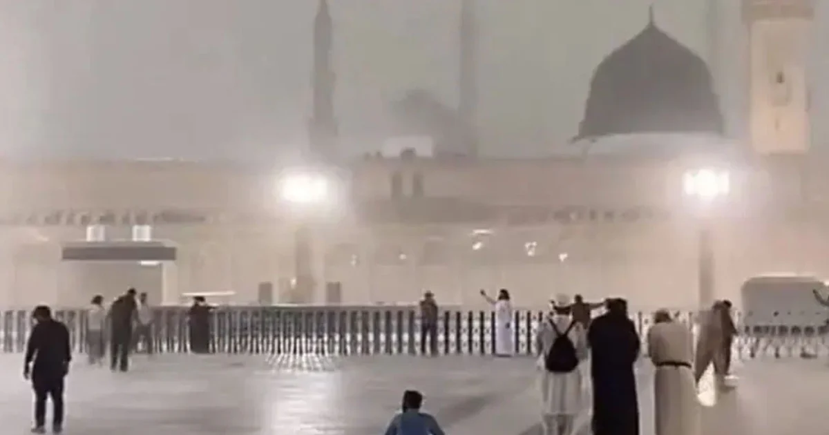 Medina-munawara-rain