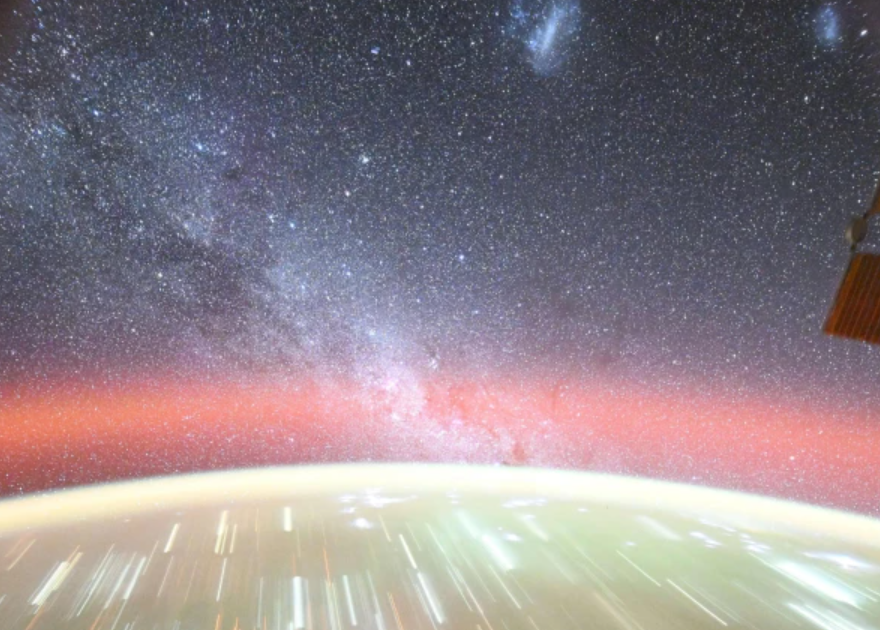 NASA astronaut shares a photo of Earth and three galaxies taken together on social media