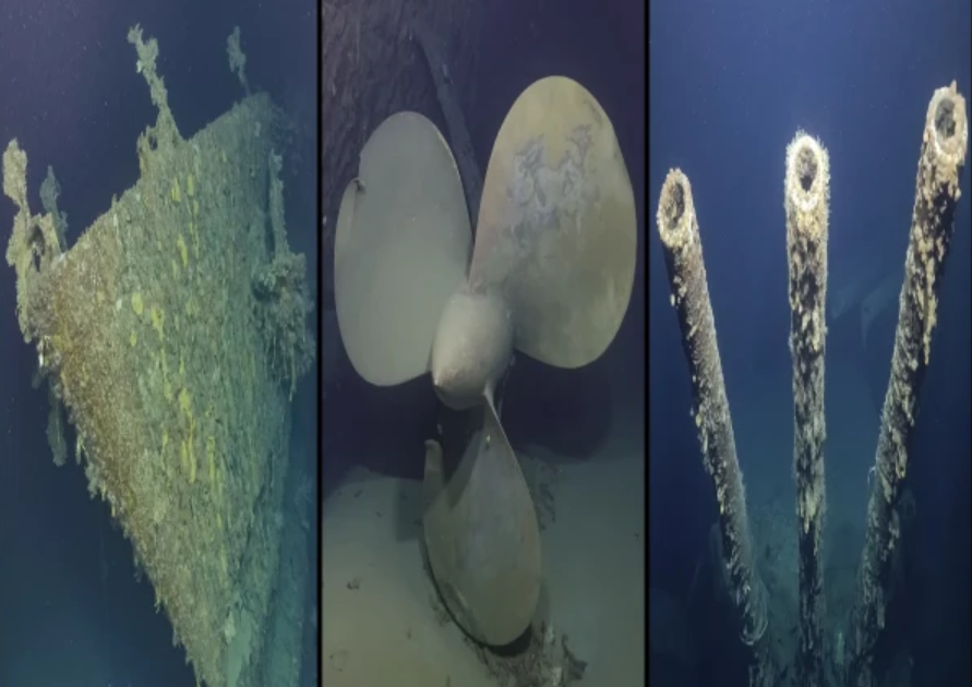New photos of several ships sunk in World War II have surfaced