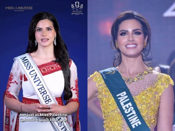 Palestine's first beauty queen enters the field to compete in the Miss Universe competition