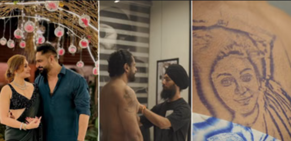 Prag Tyagi gets Shafali Jariwala tattooed on his chest
