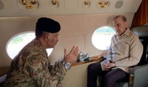 Prime Minister Shehbaz Sharif visits flood-affected areas in Punjab