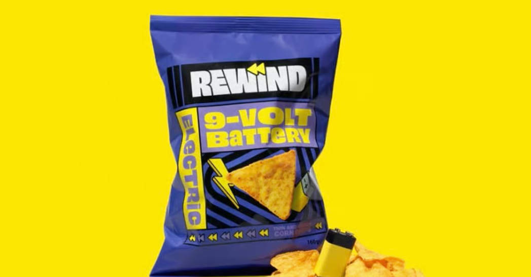 The company has launched 9-volt battery-flavored chips on the market