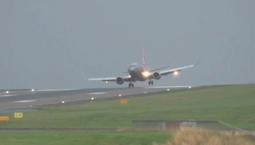 The lurching plane narrowly escaped a crash