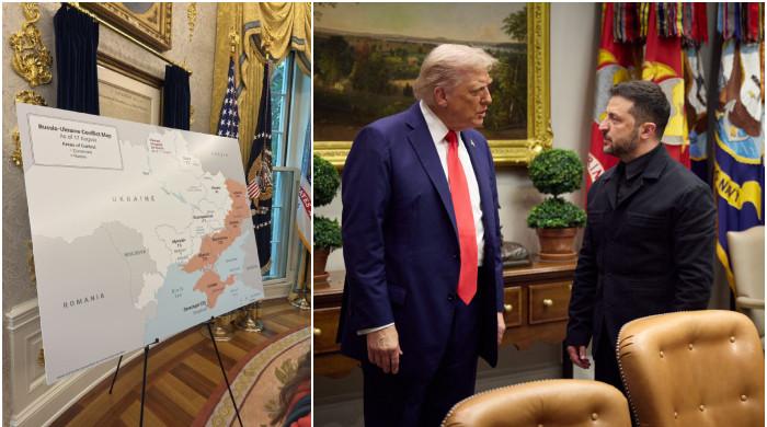 Trump gives President Zelensky a new map of Ukraine 20% smaller