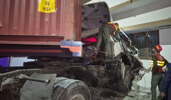 Uncontrolled trawler breaks through wall and enters bungalow in Defence