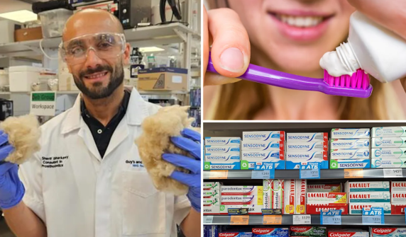 Weird toothpaste made from hair