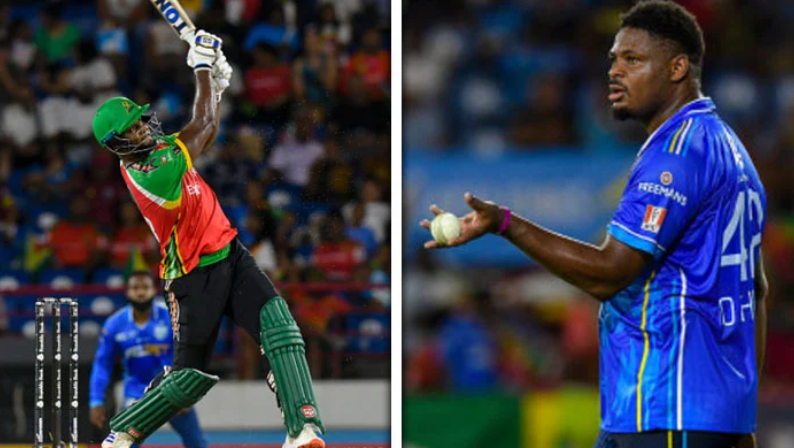 West Indian bowler suffers 33 runs with 4 sixes in one over in Caribbean Premier League