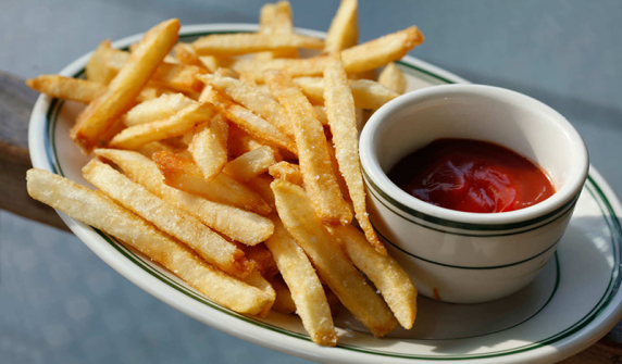 What chronic disease can eating too many fries cause