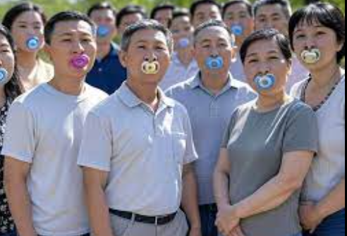 Why is the trend of using pacifiers increasing among older people in China?