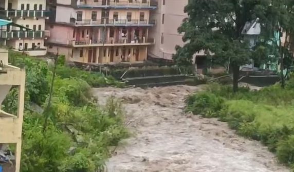 flooding in rivers due to cloudbursts once again in Uttarakhand