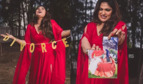 Actress' post-divorce photoshoot goes viral on social media