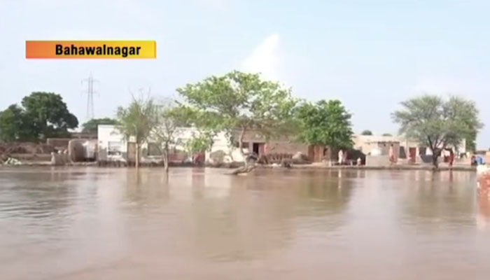 Bahawalnagar were submerged in floods