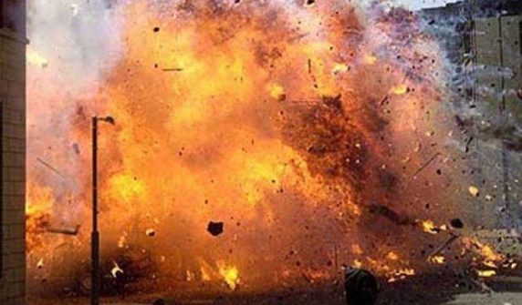 Explosion at border taxi stand