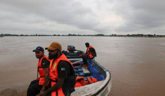 High flood levels persist in the Sutlej River