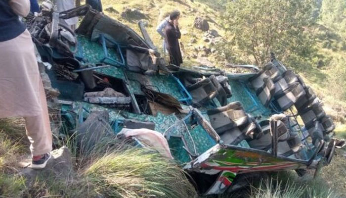 Mini truck falls into ditch due to brake failure
