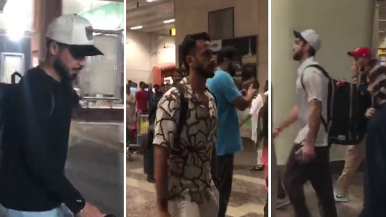 National cricketers return home late at night