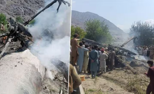 Pakistan Army's Mi-17 helicopter crashes in Chilas, 5 personnel including 2 majors martyred