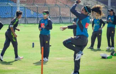 Pakistan women cricketers' practice match washed out by rain